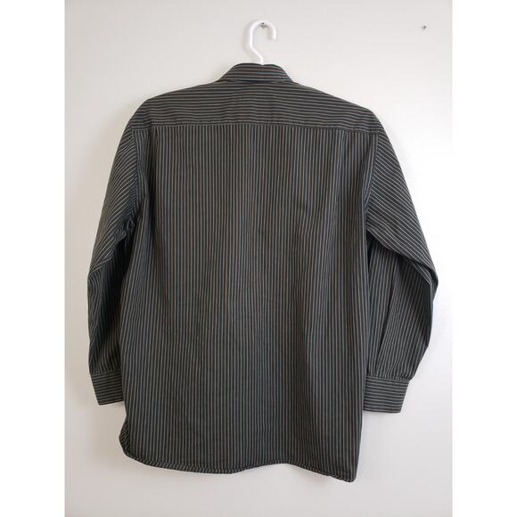 (N5) Y2K St. Croix Mens Shirt Size L Striped Long Sleeve Gorpcore Business Italy - Picture 5 of 7